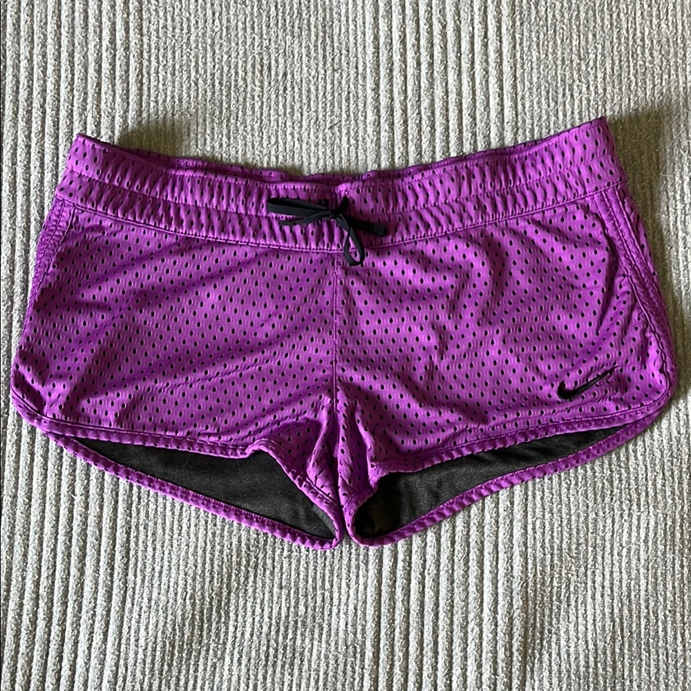 Nike Purple Athletic Shorts Lightweight Moisture-Wicking